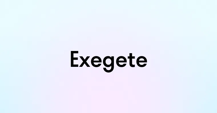 Exegete