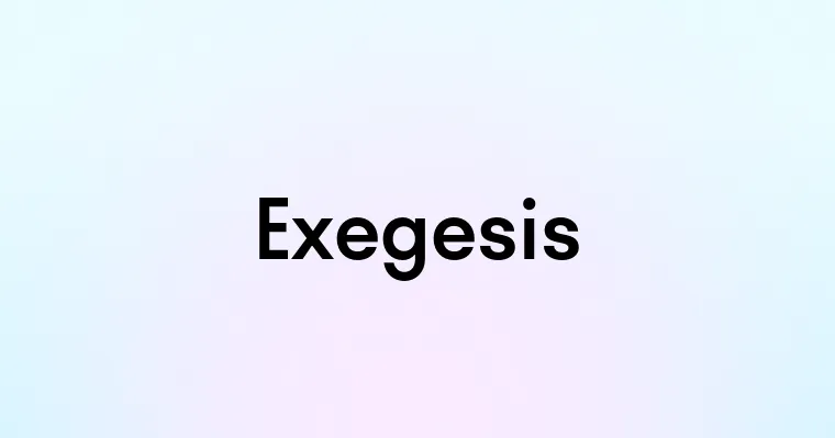 Exegesis