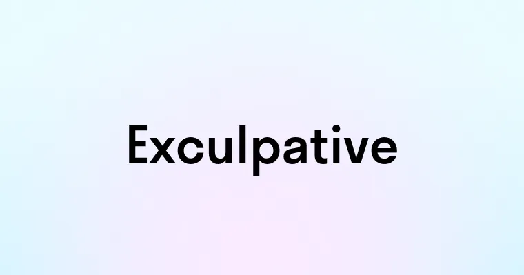 Exculpative