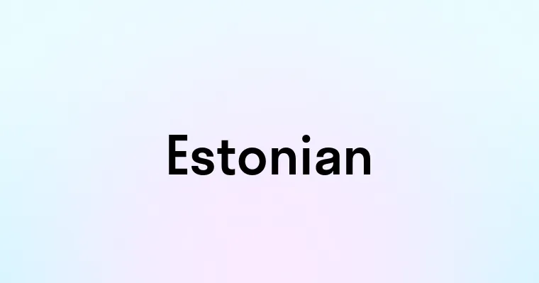 Estonian