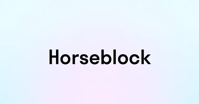 Horseblock