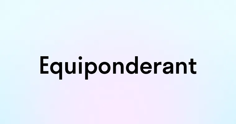 Equiponderant