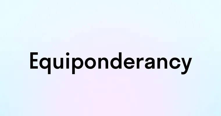 Equiponderancy