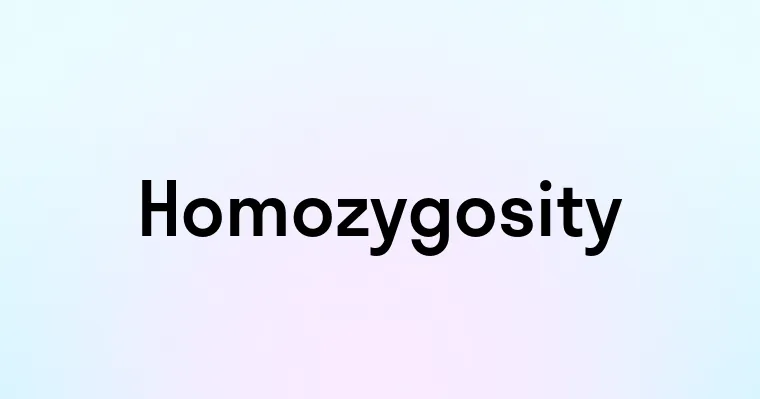 Homozygosity