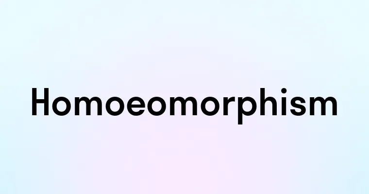 Homoeomorphism