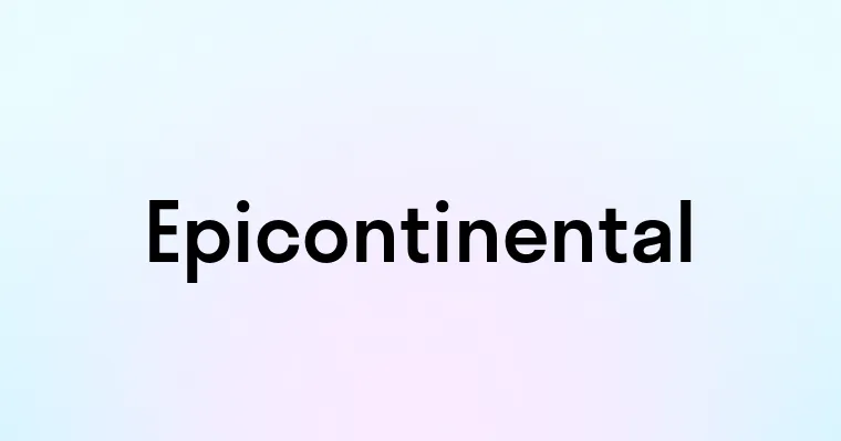 Epicontinental