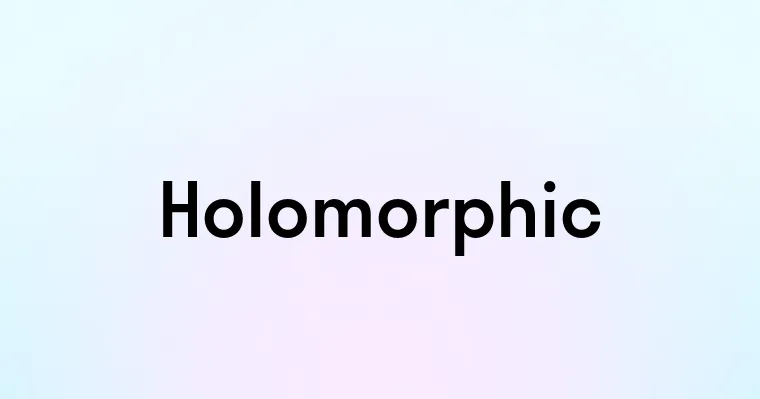 Holomorphic