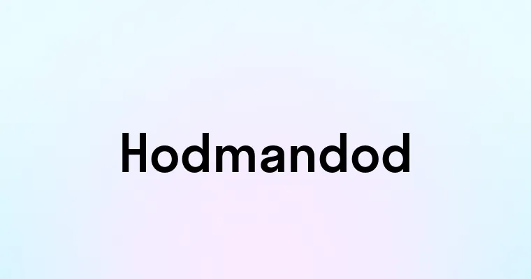 Hodmandod