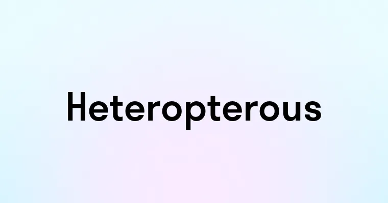 Heteropterous