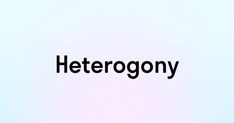 Heterogony