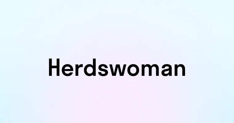 Herdswoman