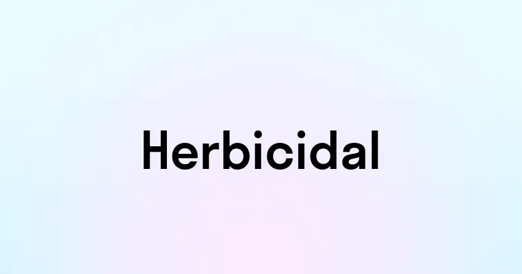 Herbicidal