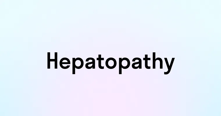 Hepatopathy