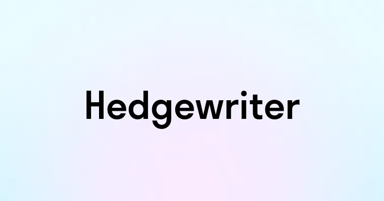 Hedgewriter