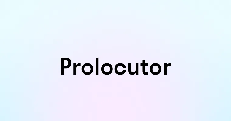 Prolocutor