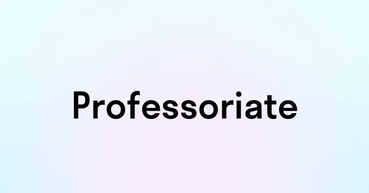 Professoriate