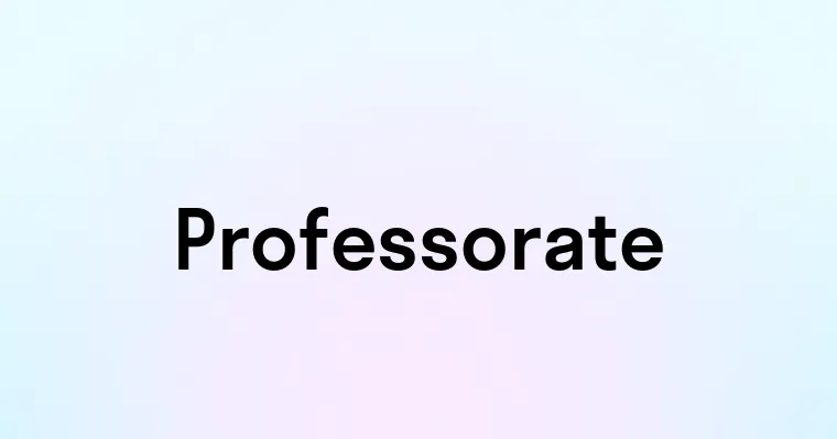 Professorate