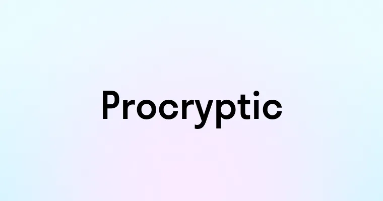 Procryptic