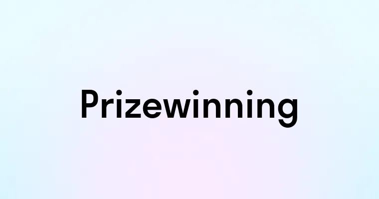 Prizewinning