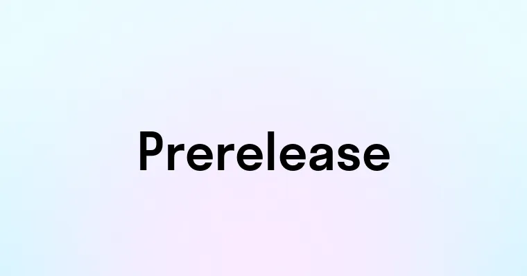 Prerelease