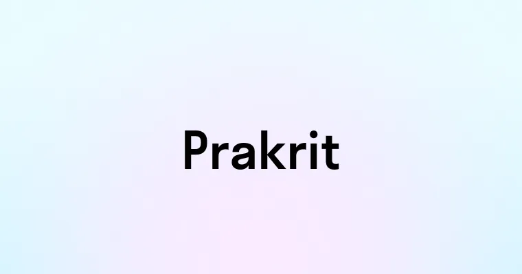 Prakrit