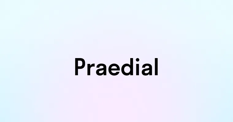 Praedial