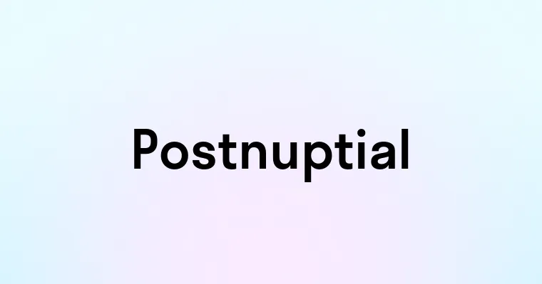 Postnuptial