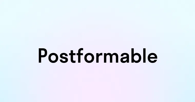 Postformable