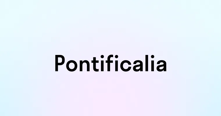 Pontificalia