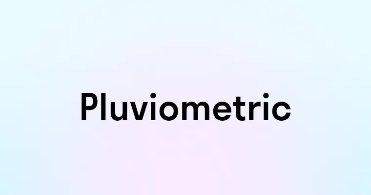 Pluviometric