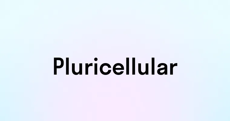 Pluricellular