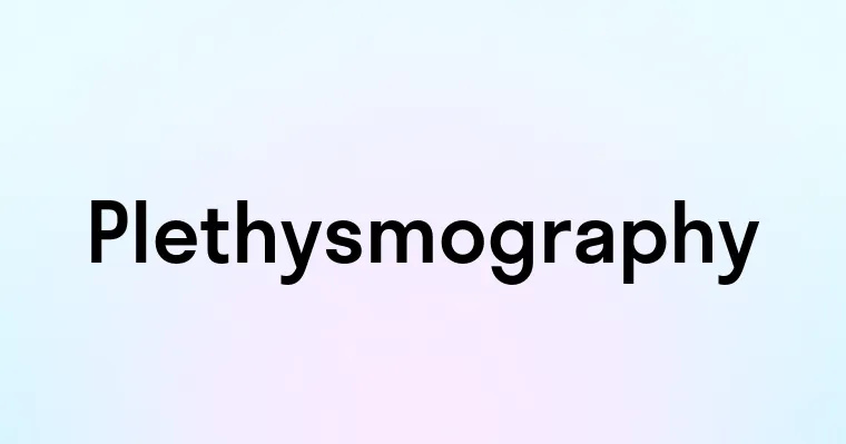 Plethysmography