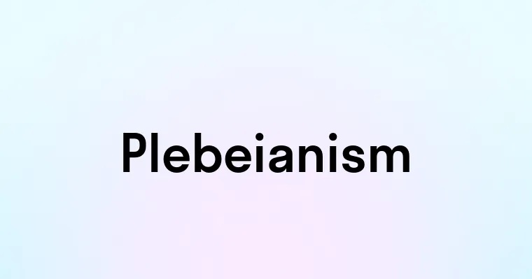 Plebeianism