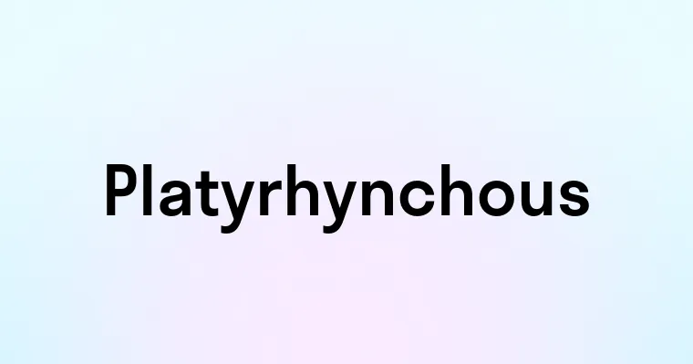 Platyrhynchous