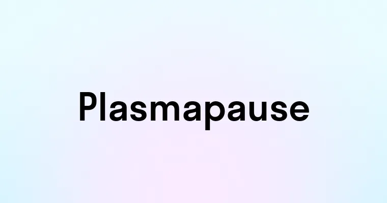 Plasmapause