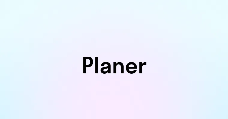 Planer