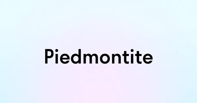 Piedmontite