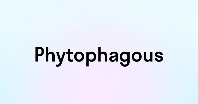 Phytophagous