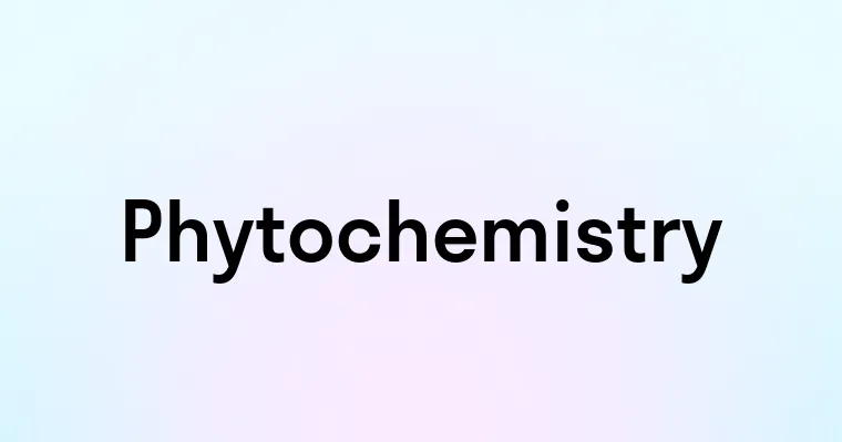 Phytochemistry