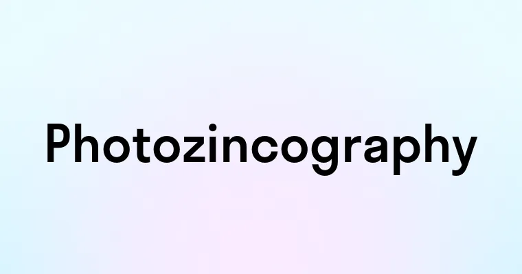 Photozincography