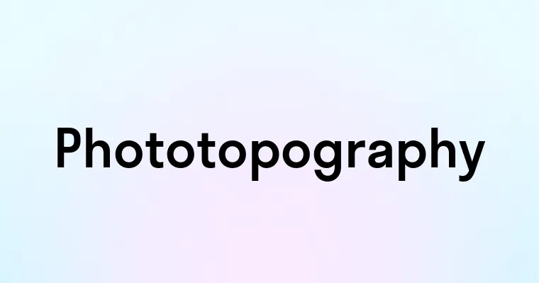 Phototopography