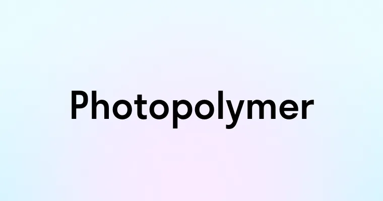 Photopolymer