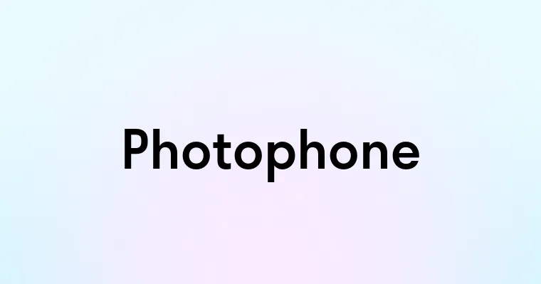 Photophone