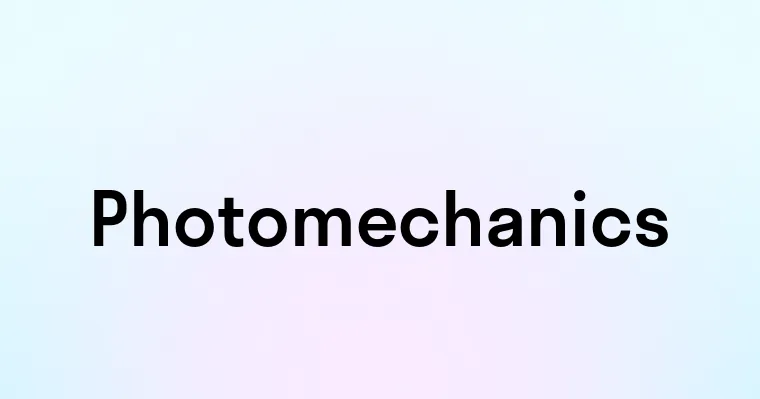 Photomechanics