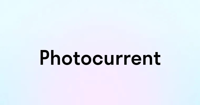 Photocurrent