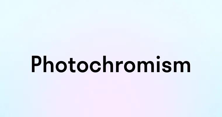 Photochromism