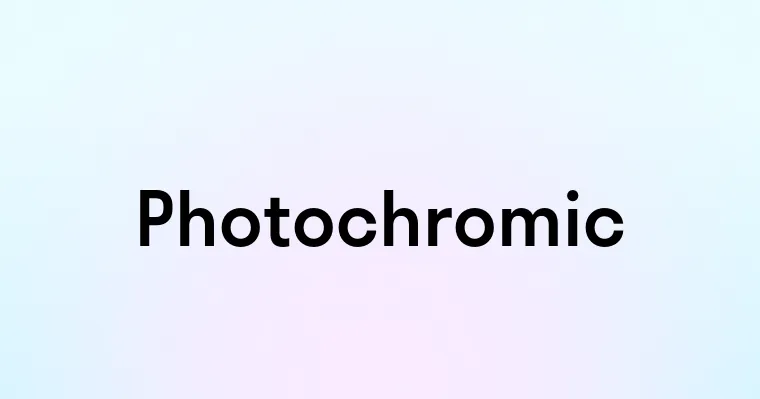 Photochromic