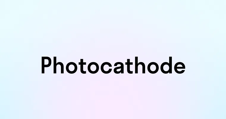 Photocathode