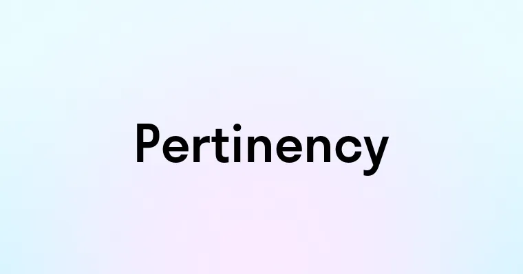 Pertinency