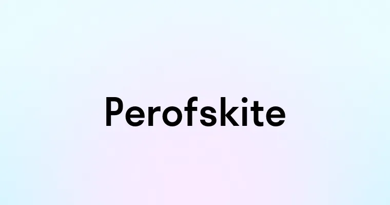 Perofskite